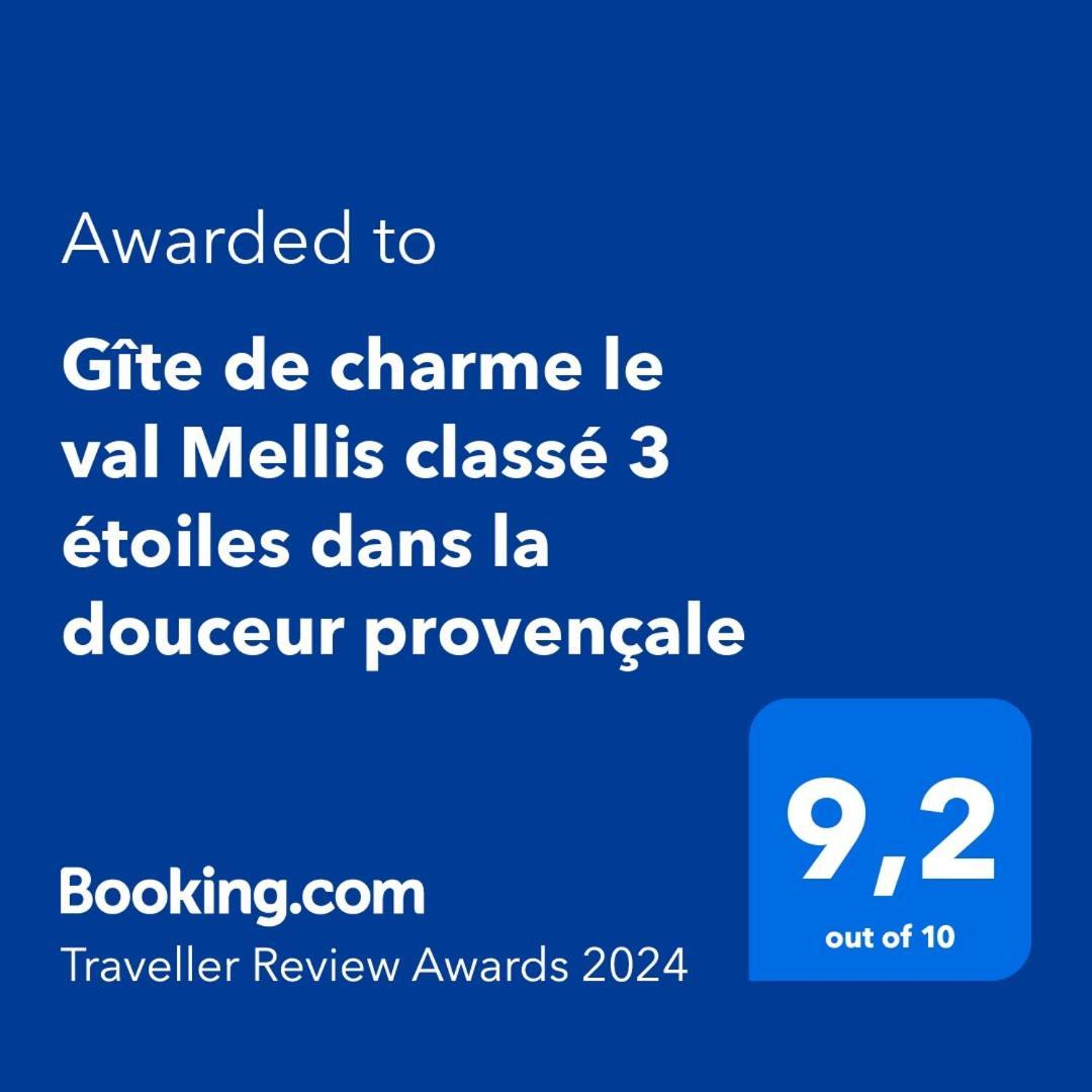 Gite De Charme Le Val Mellis Classe 3 Etoiles Dans La Douceur Provencale Vaumeilh エクステリア 写真